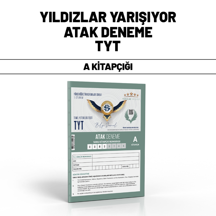 YILDIZLAR TYT ATAK DENEME SINAVI 1-A - 25-26